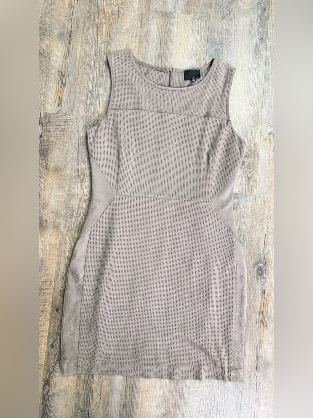 Greylin Taupe Sleeveless Sheath Dress